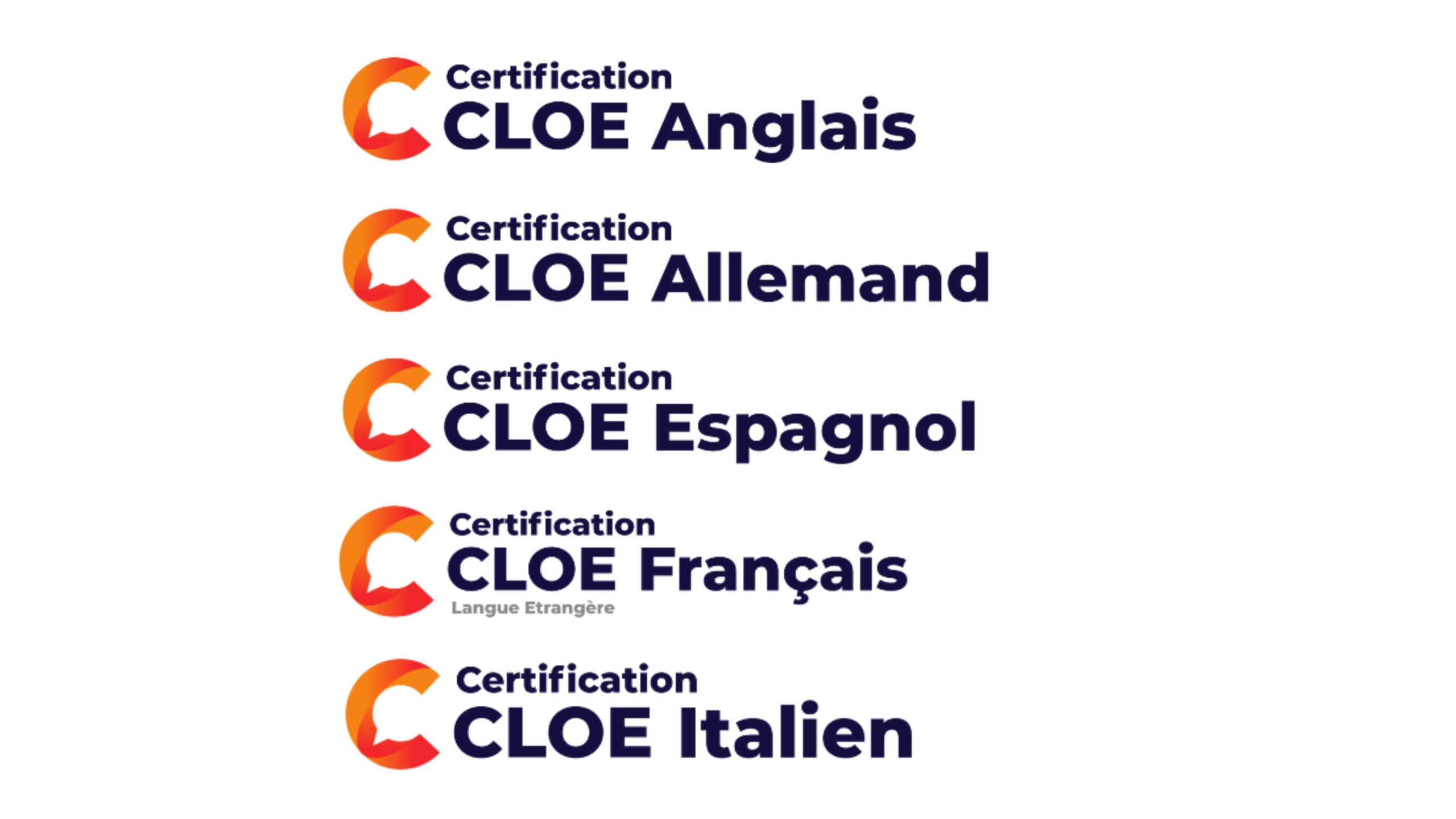 Certifications CLOE