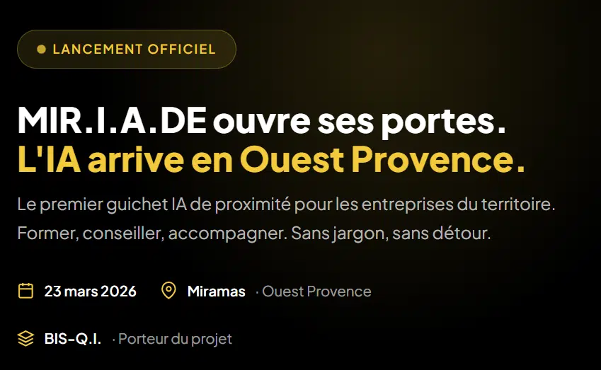 MIR.I.A.DE ouvre ses portes